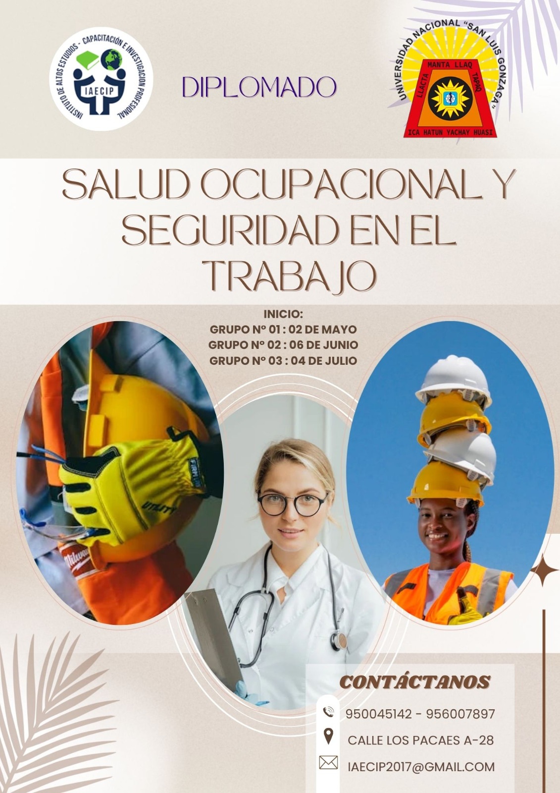 DIPLOMADO SALUD OCUPACIONAL Y SEGURIDAD EN EL TRABAJO 2026