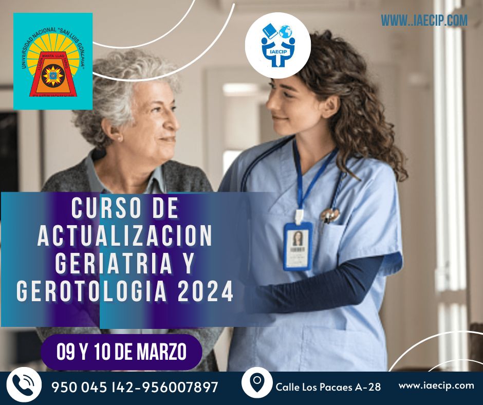 CURSO DE ACTUALIZACION  GERIATRIA Y GEROTOLOGIA 2024